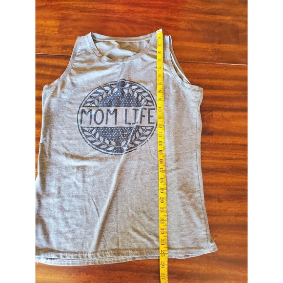 4/15 MOM LIFE Tank Top Mother Wife Family Graphic Tank Top Size Large ECU - Picture 4 of 5
